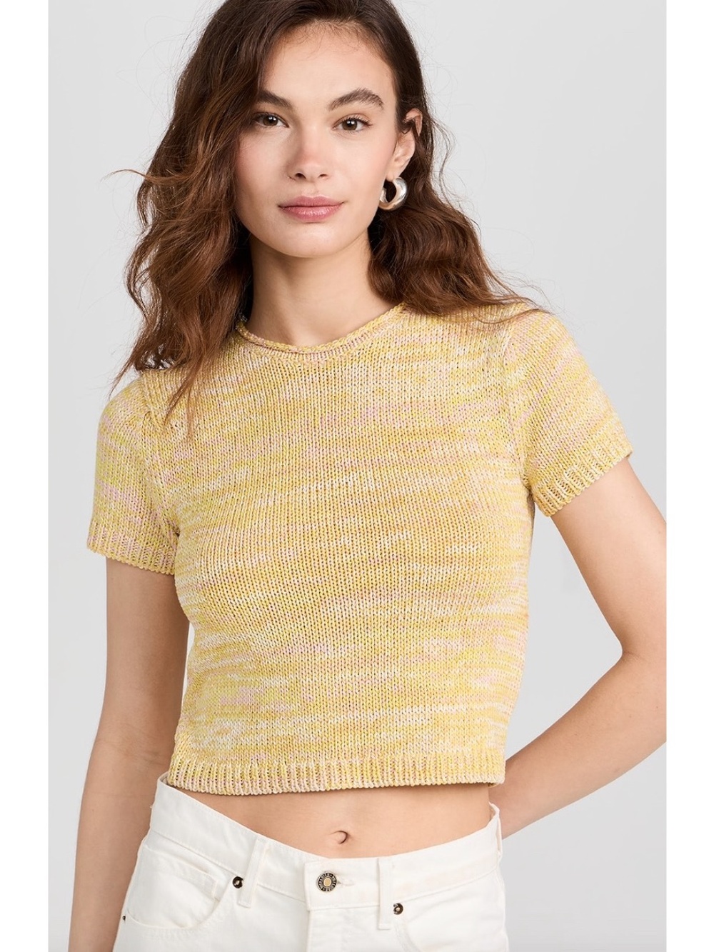 Guest in Residence Specked Crop Tee